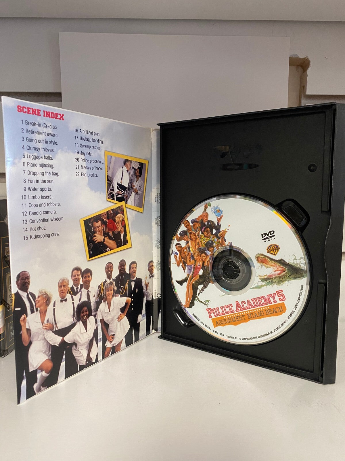 MICHAEL WINSLOW POLICE ACADEMY 5 SIGNED AUTOGRAPHED DVD COVER W/COA
