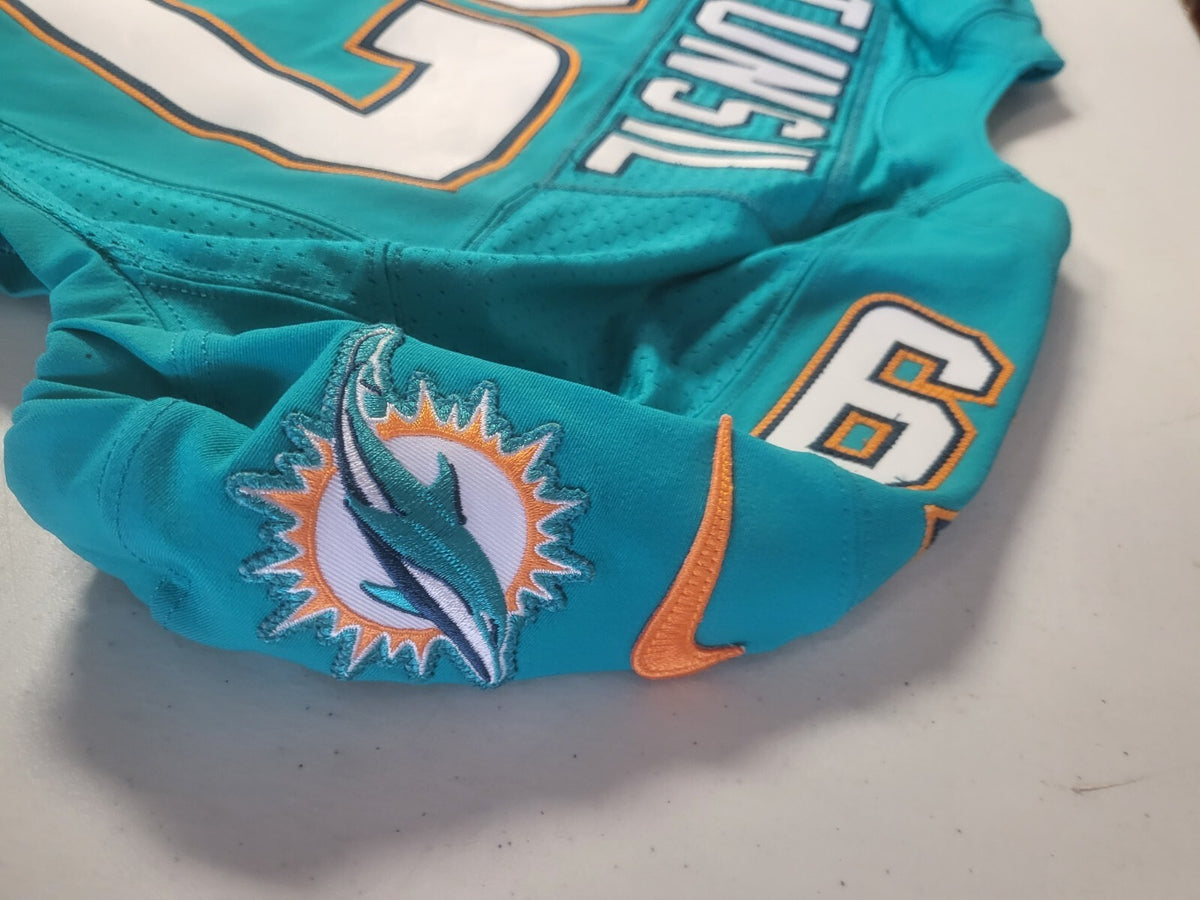 LAREMY TUNSIL #67 MIA DOLPHINS SIGNED AUTO TEAM ISSUED 2014 ON FIELD JERSEY JSA