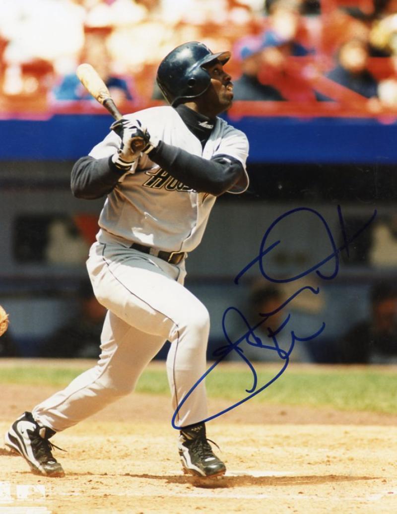 CARL EVERETT HOUSTON ASTROS SIGNED AUTOGRAPHED 8X10 PHOTO W/COA