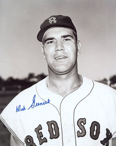 DICK  GERNERT  BOSTON  RED  SOX   SIGNED 8X10 PHOTO