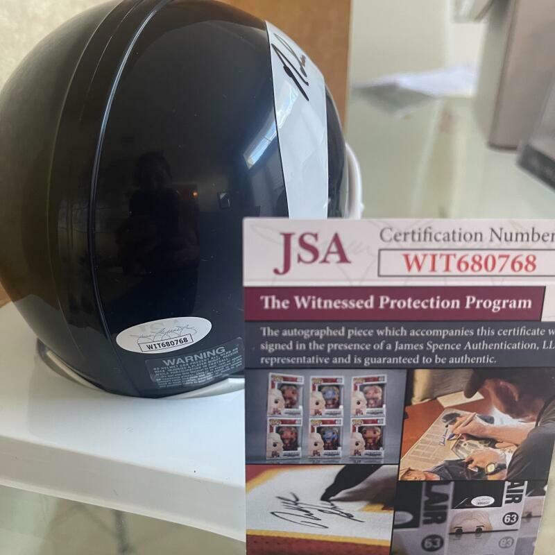 NOLAN CROMWELL LOS ANGELES RAMS SIGNED AUTO MINI HELMET JSA WIT680768