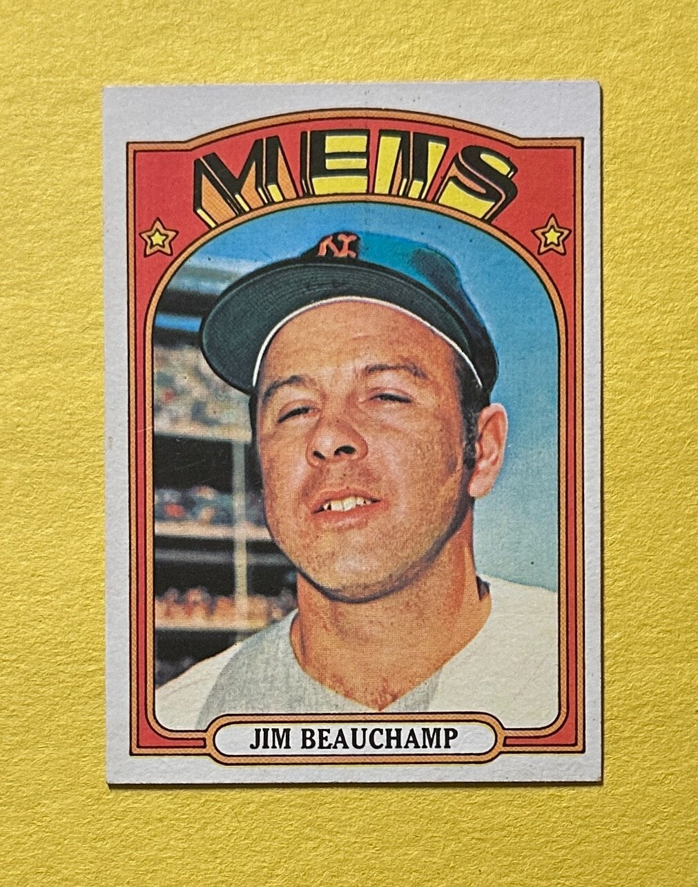1972 TOPPS JIM BEAUCHAMP #594 METS