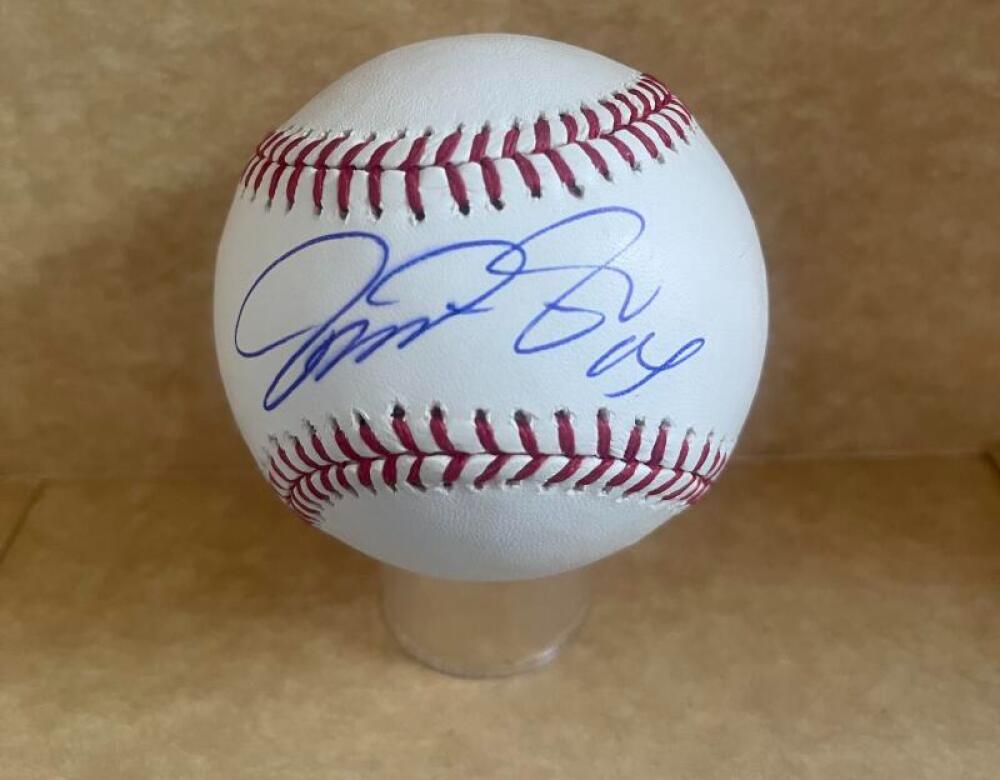 MARTIN PRADO YANKEES/BRAVES  SIGNED AUTO M.L. BASEBALL BAS AUTHENTICATED