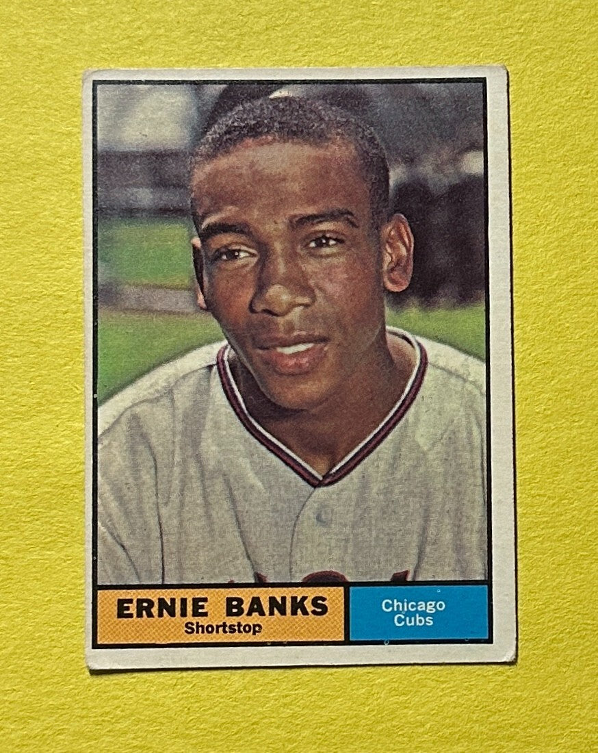 1961 TOPPS ERNIE BANKS #350 CUBS HOF