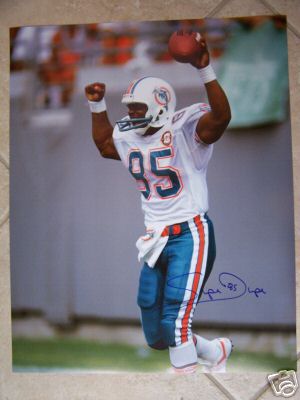 MARK DUPER MIAMI DOLPHINS SIGNED 16X20 PHOTO W/COA