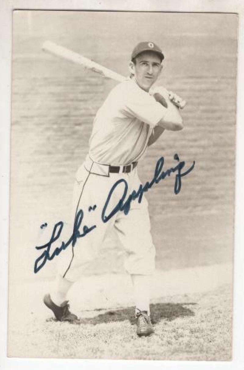 LUKE APPLING CHICAGO WHITE SOX SIGNED AUTOGRAPHED 3X5 POST CARD W/ COA