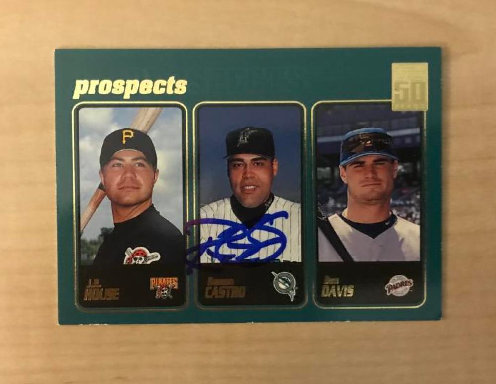 RAMON CASTRO FLORIDA MARLINS SIGNED AUTOGRAPHED 2000 TOPPS CARD #369 W/COA