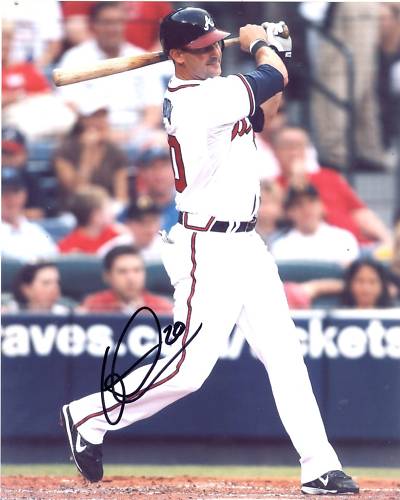 GREG NORTON ATLANTA BRAVES SIGNED 8X10 PHOTO W/COA