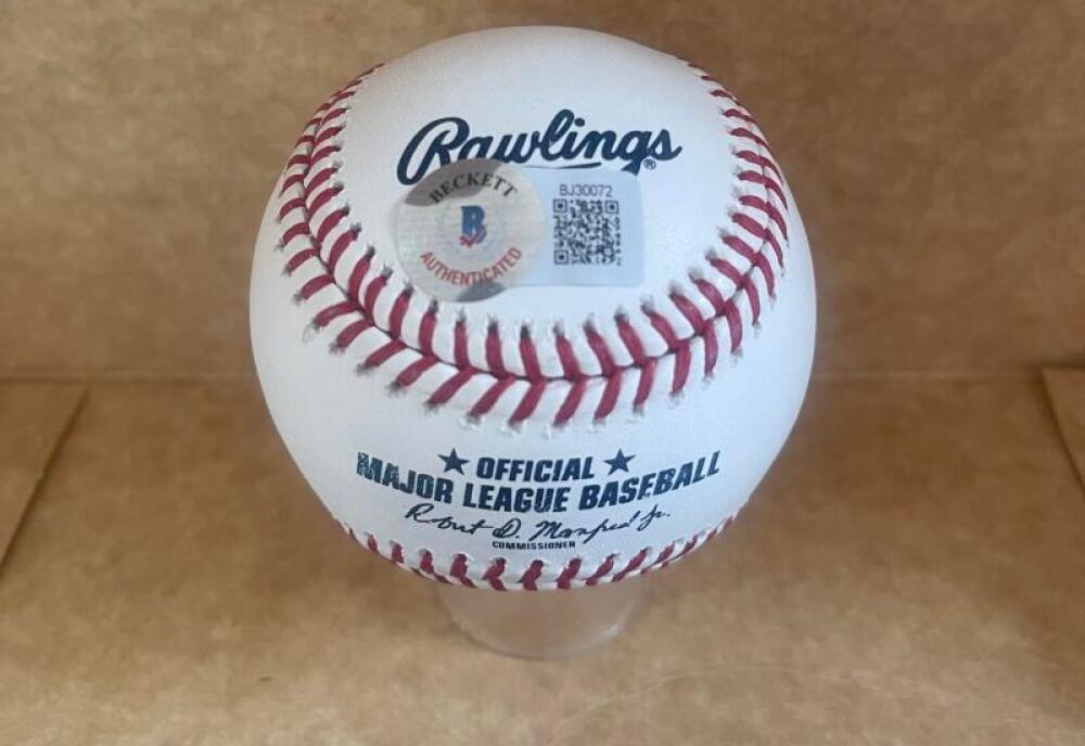 NIKO KAVADAS RED SOX SIGNED AUTOGRAPHED M.L. BASEBALL BECKETT AUTH