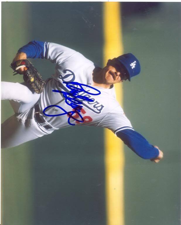 RAY SEARAGE LOS ANGELES DODGERS SIGNED 8X10 PHOTO W/COA