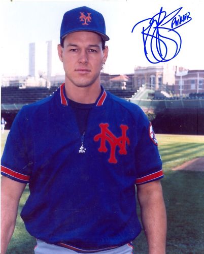 BLAINE BEATTY NEW YORK METS SIGNED 8X10 PHOTO W/COA