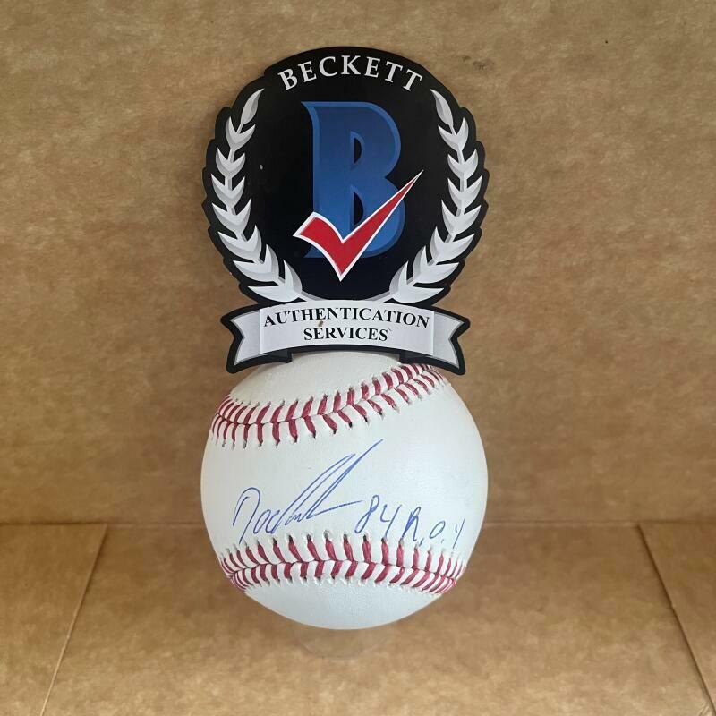 DOC GOODEN DWIGHT NEW YORK METS 84 ROY SIGNED AUTO M.L. BASEBALL BAS WITNESS