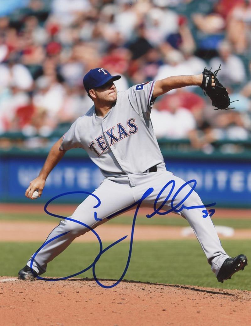 SHAWN TOLLESON TEXAS RANGERS SIGNED 8X10 PHOTO W/COA