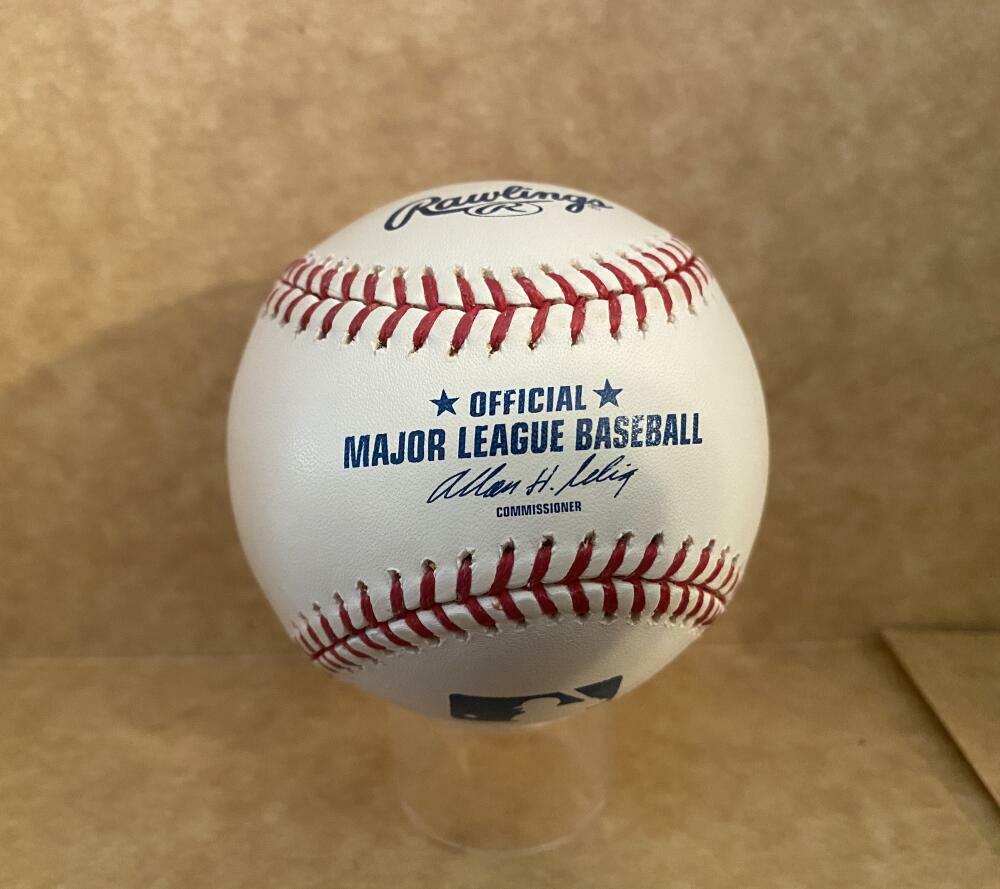 TIM BECKHAM MARINERS/RAYS SIGNED AUTOGRAPHED M.L. BASEBALL W/ COA