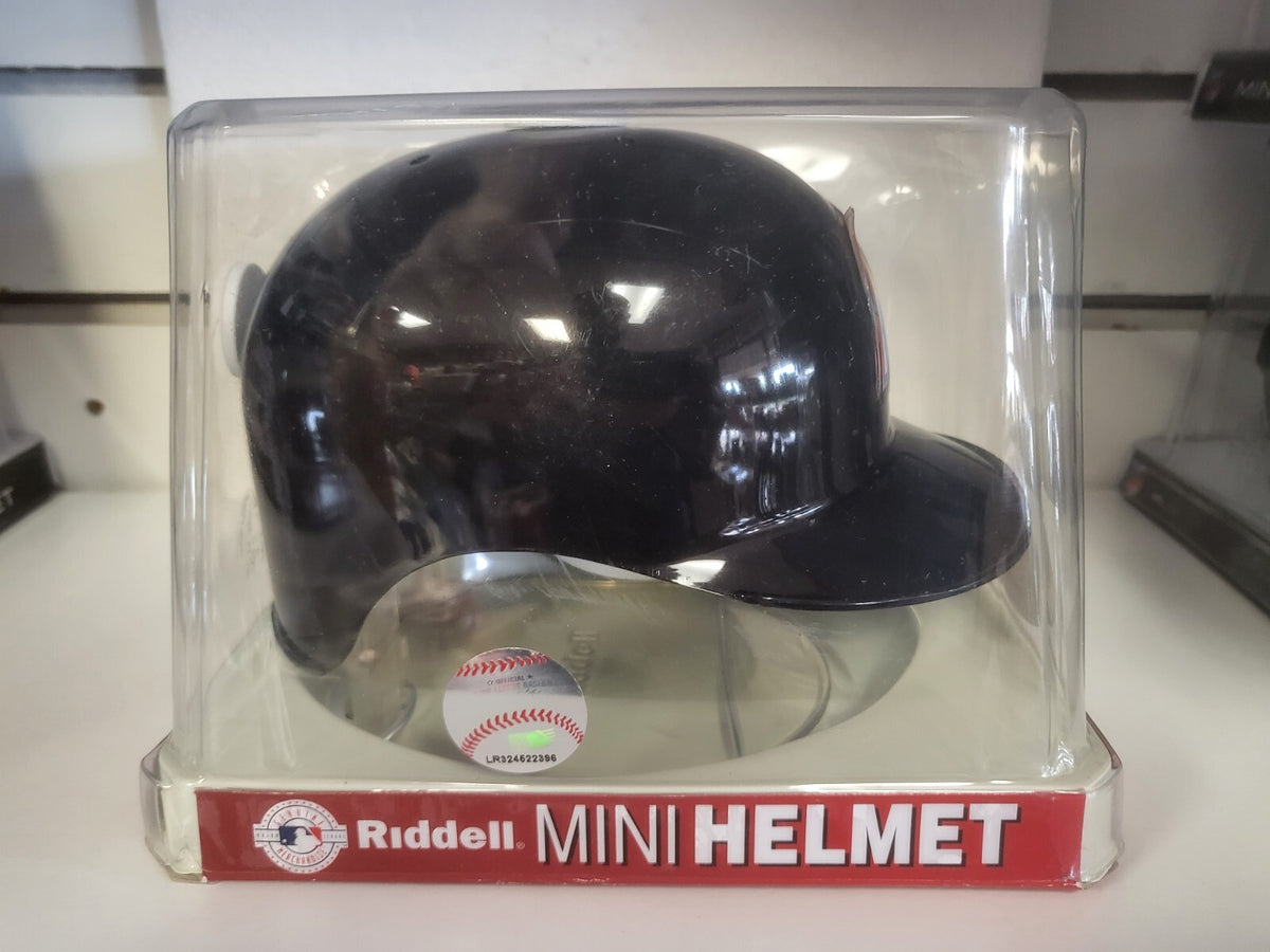 MIAMI MARLINS MLB TEAM LOGO RIDDELL UNSIGNED BASEBALL MINI HELMET W/BOX