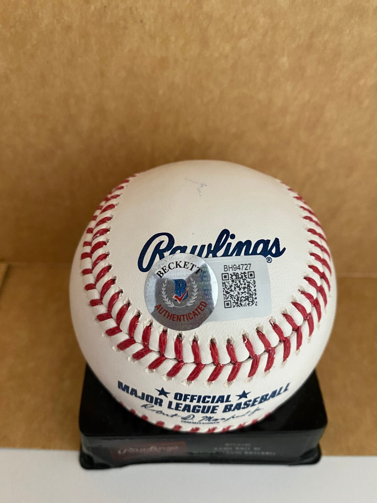 DARREL CHANEY REDS 1975 WS CHAMPS SIGNED AUTOGRAPHED M.L. BASEBALL BECKETT **