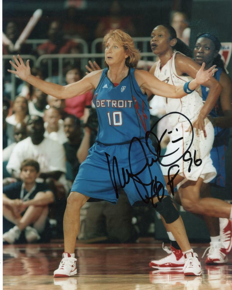 NANCY LIEBERMAN DETROIT SHOCK  SIGNED AUTOGRAPHED 8X10 PHOTO W/ COA