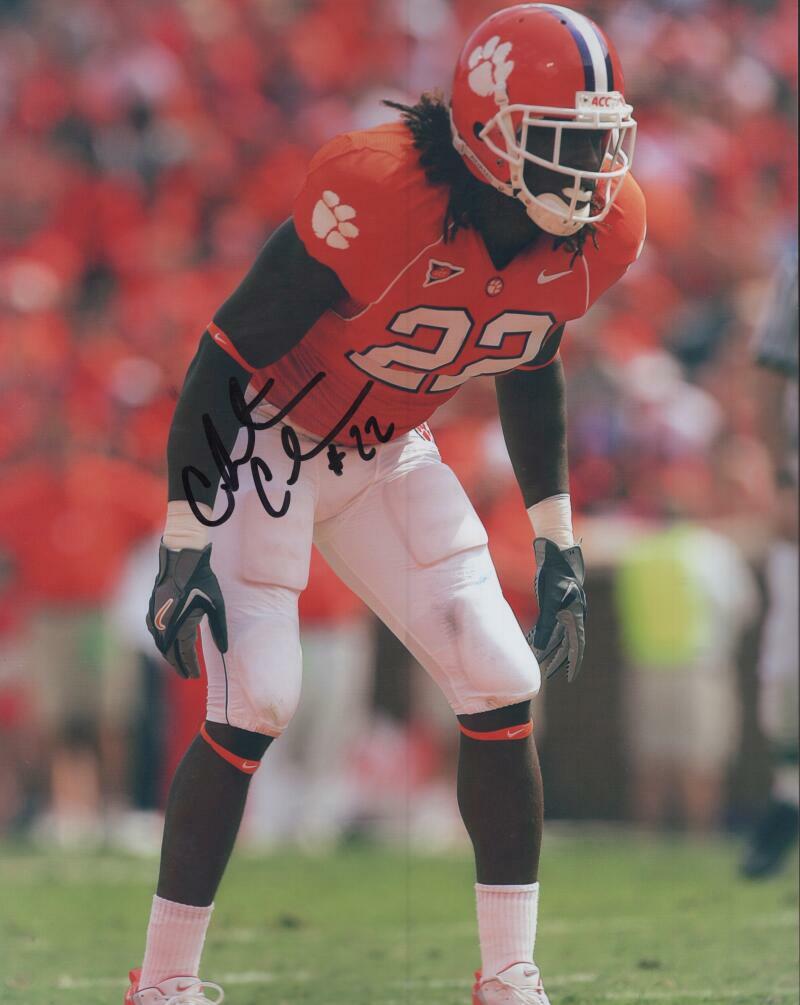 CHRIS CLEMONS CLEMSON  SIGNED AUTOGRAPHED  8X10 PHOTO W/ COA