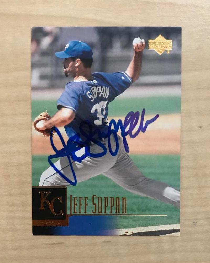 JEFF SUPPAN KANSAS CITY ROYALS SIGNED AUTOGRAPHED 2001 UPPER DECK CARD#346 W/COA