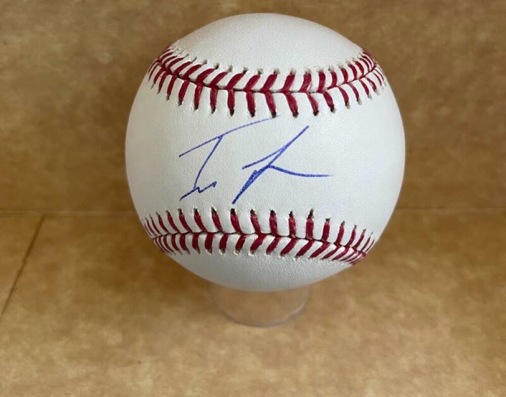 IVAN JOHNSON CINCINNATI REDS ROOKIE YEAR SIGNED AUTO M.L. BASEBALL BAS R98128