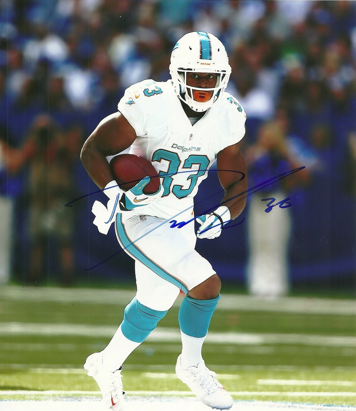 DANIEL THOMAS MIAMI DOLPHINS SIGNED AUTO 8x10 PHOTO W/COA #33