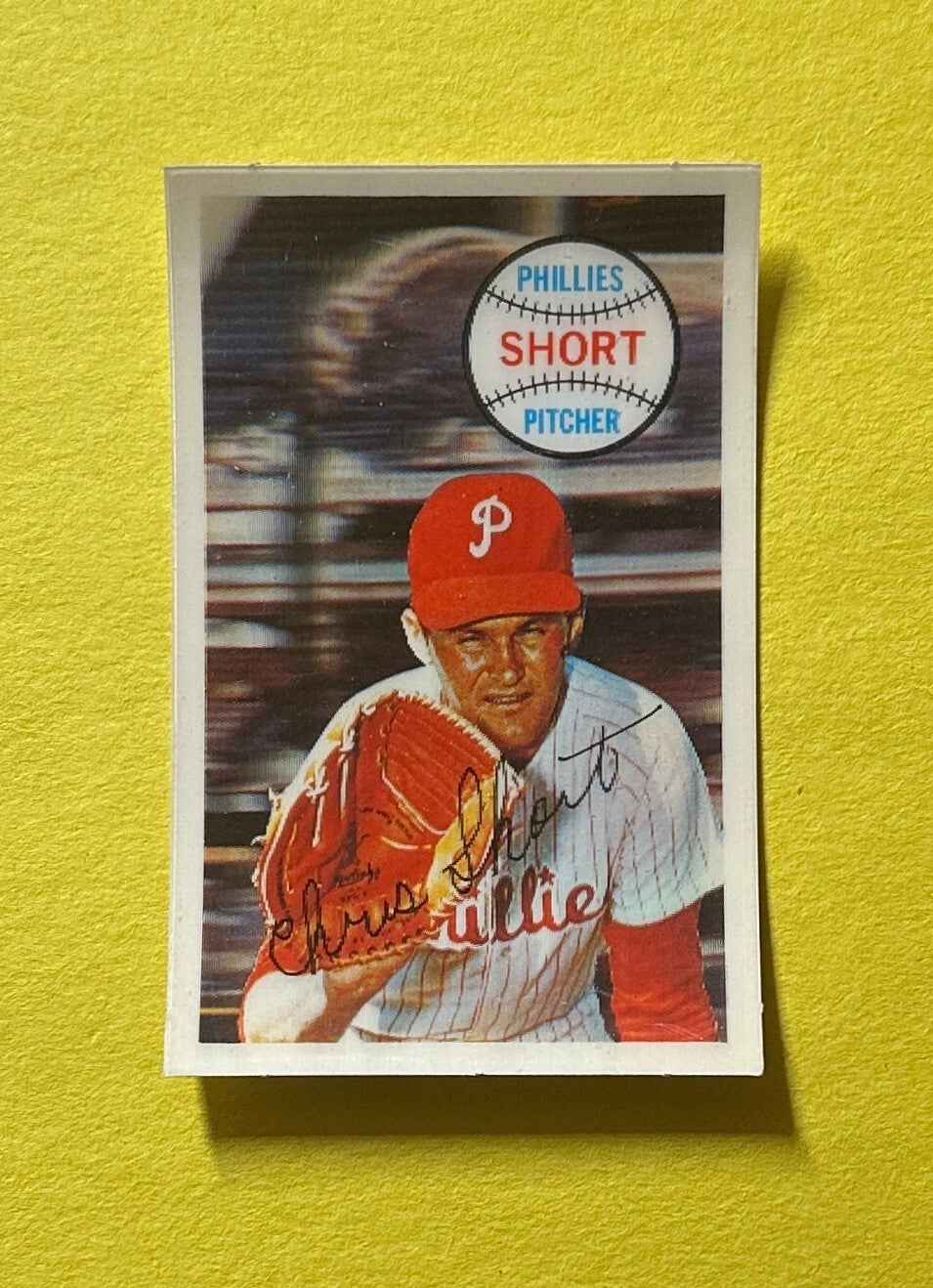 1970 KELLOGG'S 3-D CHRISTOPHER SHORT #41 PHILLIES