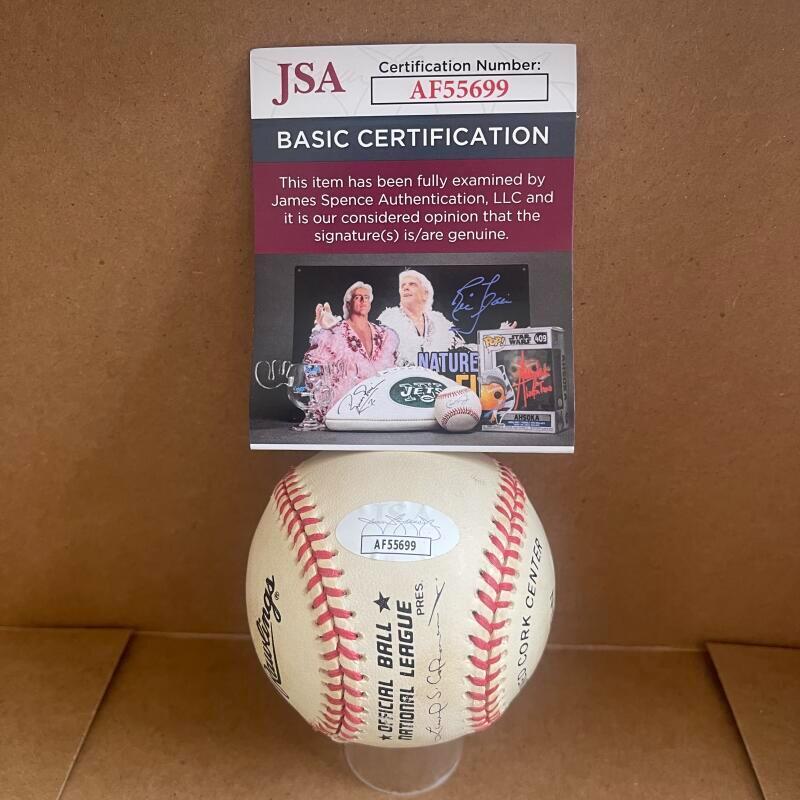 CARLOS BAERGA METS/CARDINALS SIGNED AUTO NATIONAL LEAGUE BASEBALL JSA AF55699