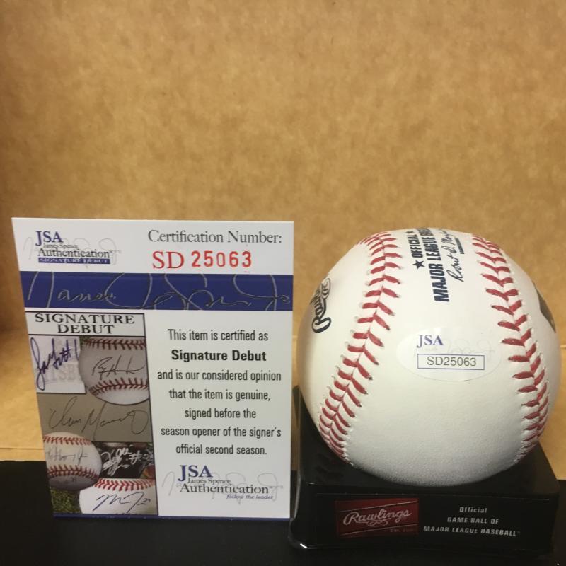 KEVIN NEWMAN PIITSBURGH PIRATES M.L. SIGNED BASEBALL JSA SD25063