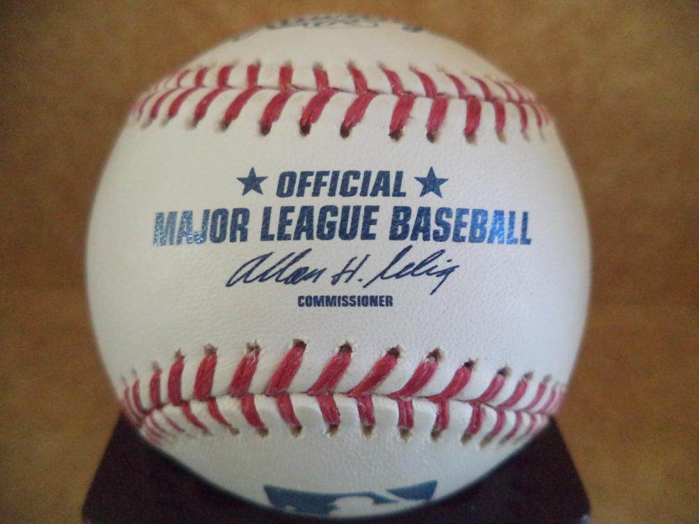 NICK SCHMIDT SAN DIEGO PADRES SIGNED AUTOGRAPHED M.L. BASEBALL W/COA 