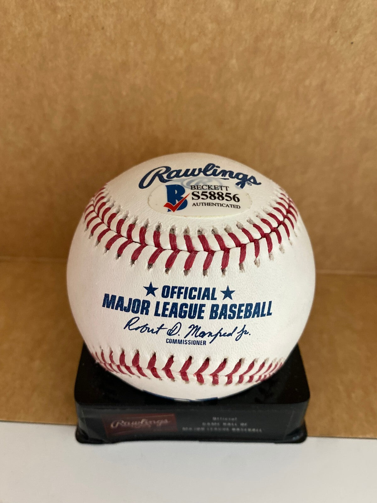 MIGUEL ANDUJAR OAKLAND A'S SIGNED AUTOGRAPHED M.L. BASEBALL BAS BECKETT