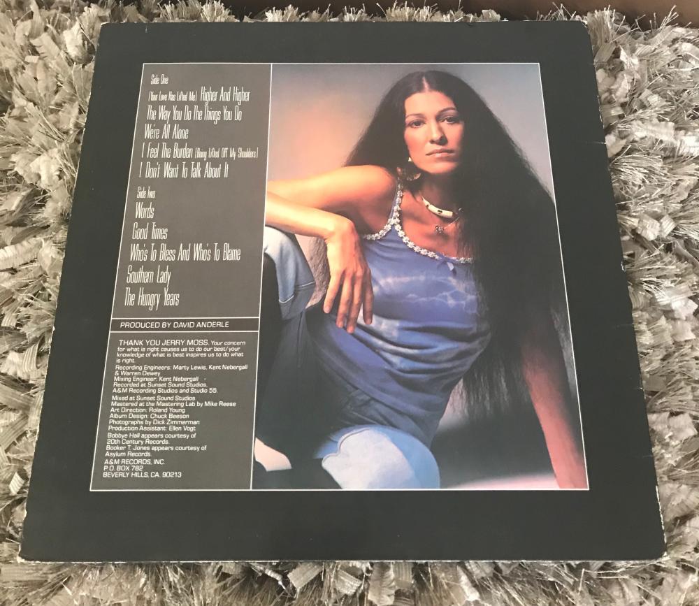 RITA COOLIDGE ANYTIME...ANYWHERE   SIGNED   VINYL LP RECORD W/ COA 