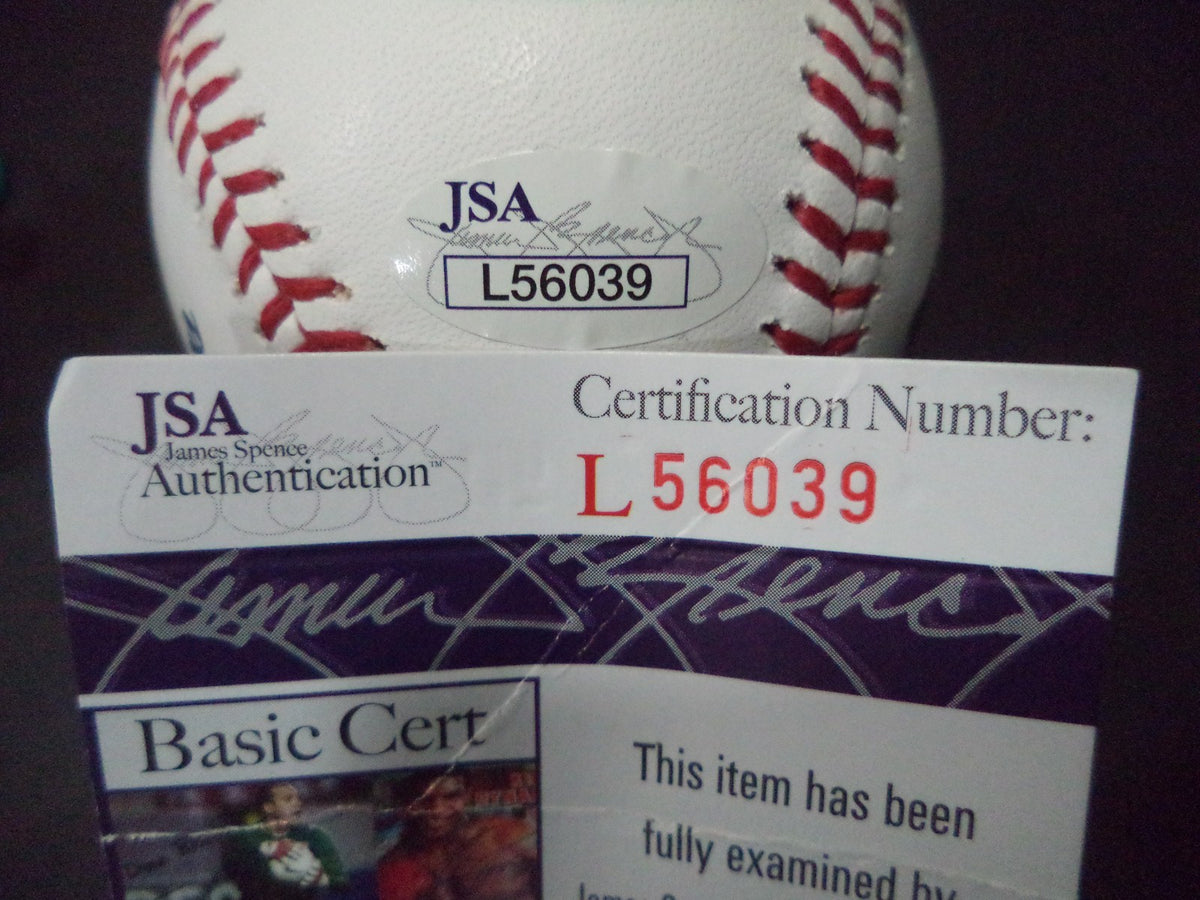RUSNEY CASTILLO BOSTON RED SOX SIGNED AUTOGRAPHED ROMLB BASEBALL JSA COA #L56039