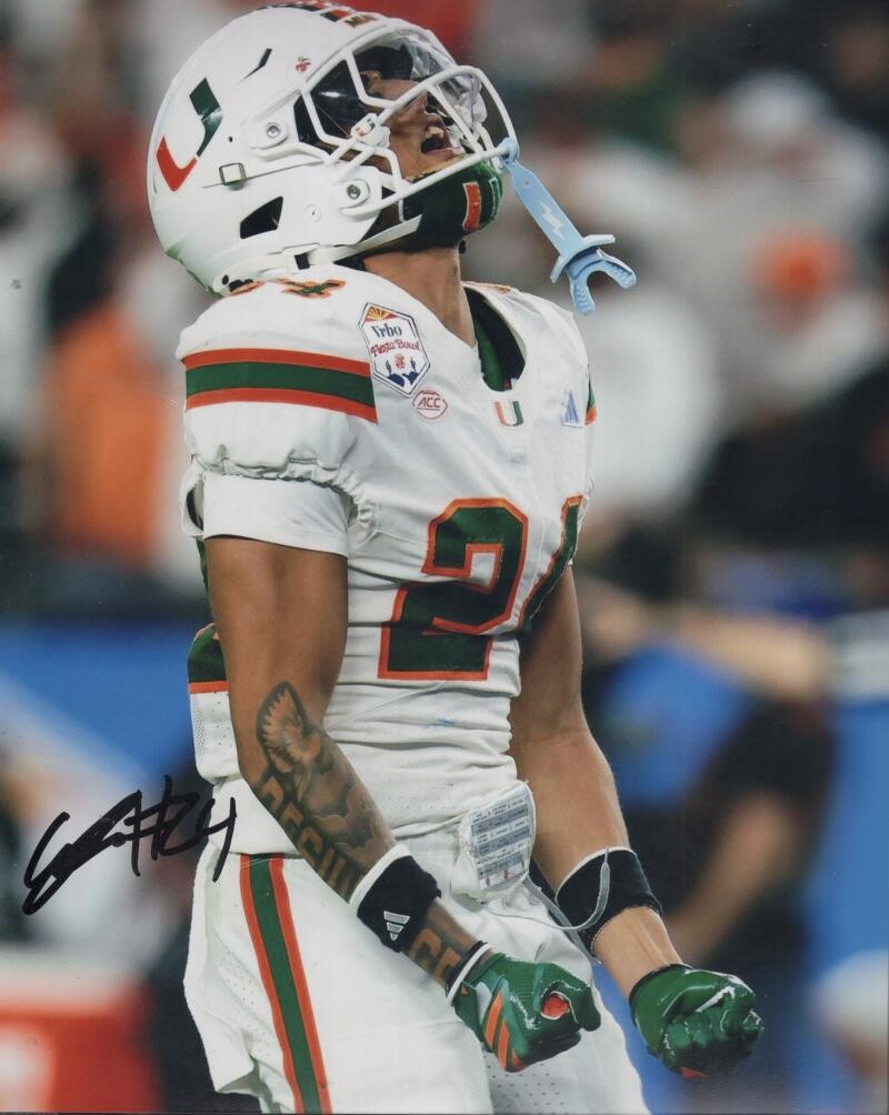 ETHAN O'CONNOR MIAMI HURRICANES SIGNED AUTOGRAPHED 8X10 PHOTO W/ COA