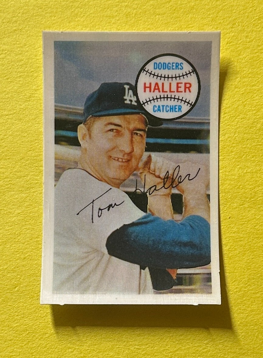 1970 KELLOGG'S 3-D THOMAS HALLER #25 DODGERS