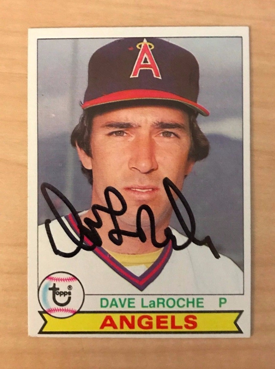 DAVE LAROCHE LOS ANGELES ANGELS SIGNED AUTOGRAPHED 1979 TOPPS CARD #601 W/COA