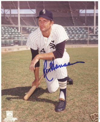 RON HANSEN CHICAGO WHITE SOX SIGNED 8X10 PHOTO W/COA