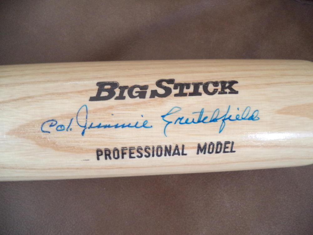 COL. JIMMIE CRUTCHFIELD NEGRO LEAGUES SIGNED RAWLINGS NATURAL BAT JSA J63472