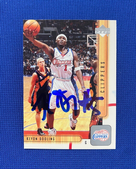 01-02 UPPER DECK KEYON DOOLING CLIPPERS SIGNED AUTO AUTOGRAPHED CARD #293 W/COA