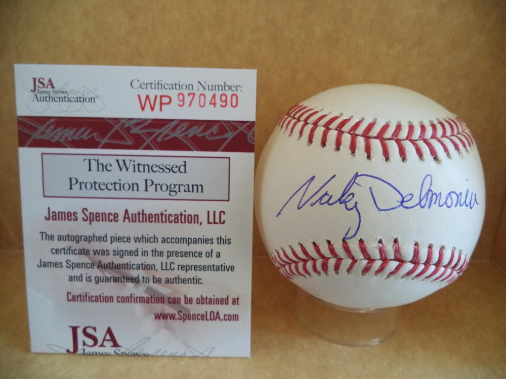NICKY DELMONICO CHICAGO WHITE SOX SIGNED AUTOGRAPH ML BASEBALL JSA WP970490