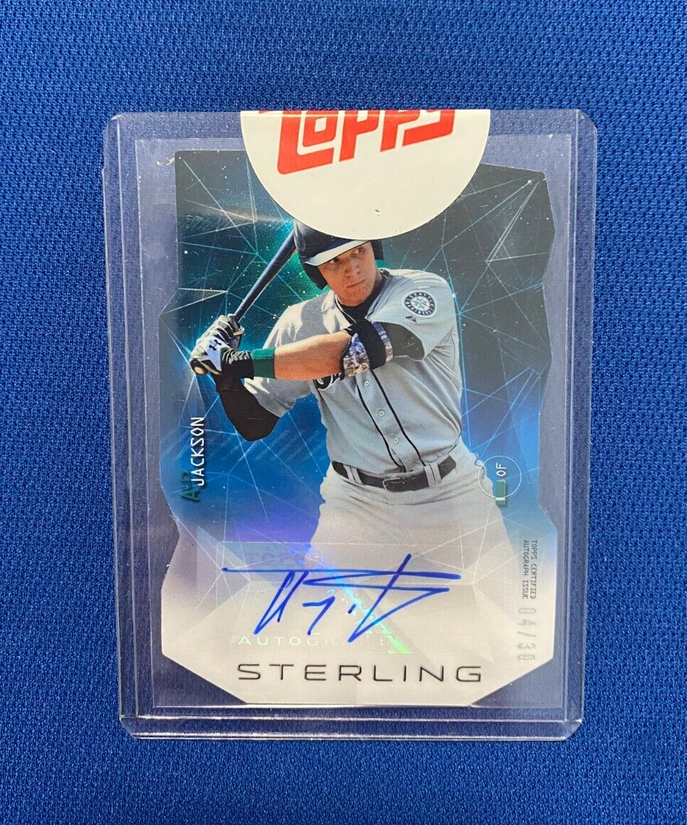 2014 BOWMAN STERLING ALEX JACKSON SEATTLE MARINERS SIGNED AUTO DIE CUT /30 CARD