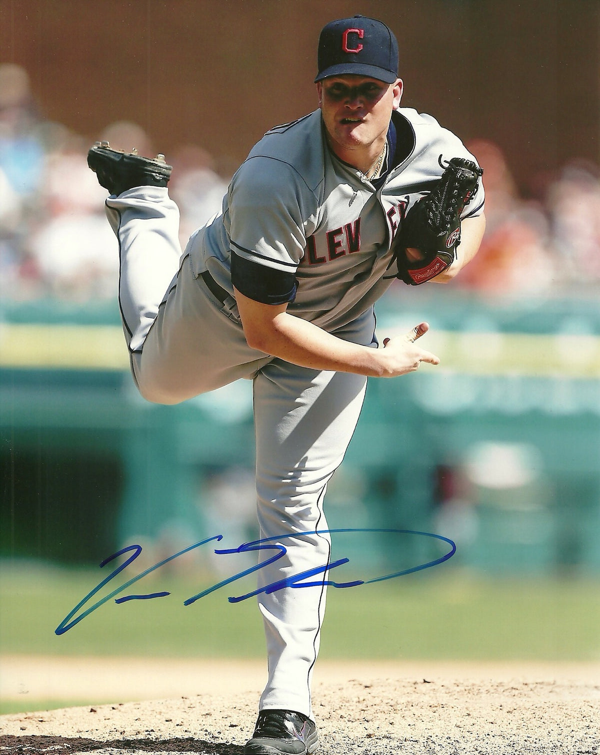 VINNY PESTANO CLEVELAND INDIANS SIGNED AUTOGRAPHED 8x10 PHOTO W/COA