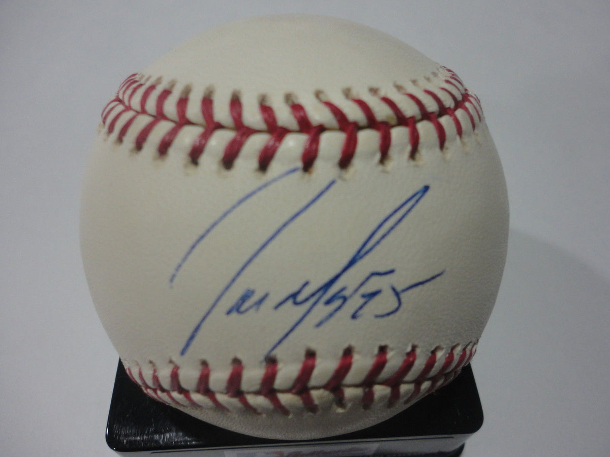 JOE MAYS MINNESOTA TWINS/KC ROYALS SIGNED AUTOGRAPHED M.L. BASEBALL W/COA