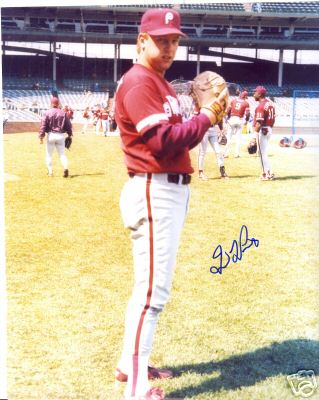 DAVE LAPOINT  PHILADELPHIA  PHILLIES    SIGNED 8X10