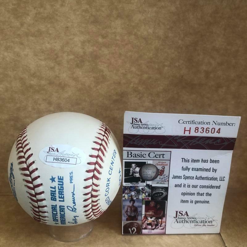 HENSLEY MEULENS YANKEES/GIANTS BAM-BAM SIGNED AUTO M.L. BASEBALL JSA H83604
