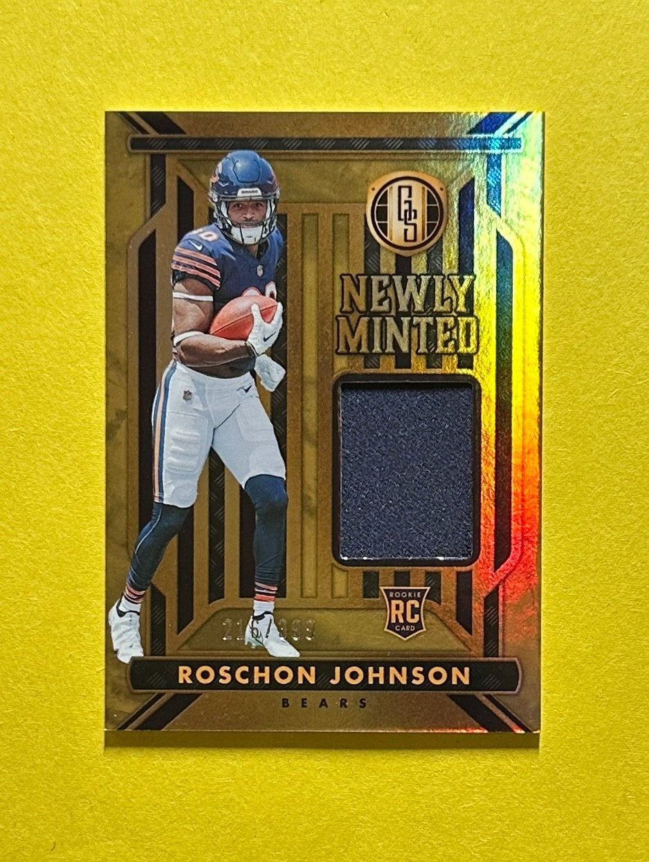 2023 PANINI GOLD STANDARD ROSCHON JOHNSON NEWLY MINTED RELIC /399 #NM-31 BEARS