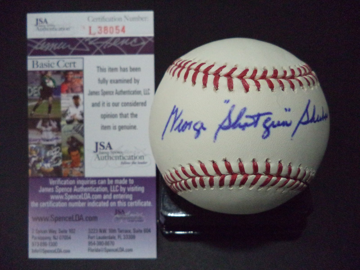GEORGE "SHOTGUN" SHUBA SIGNED AUTOGRAPHED ROMLB BASEBALL JSA COA #L38054