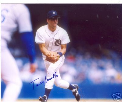 TOREY LOVULLO DETROIT TIGERS SIGNED 8X10 PHOTO W/COA