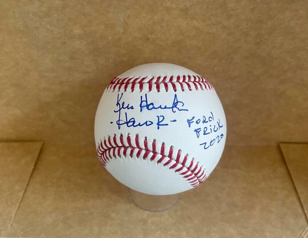 KEN HAWK HARRELSON HOF 2020 SIGNED AUTOGRAPHED M.L. BASEBALL JSA UU19989