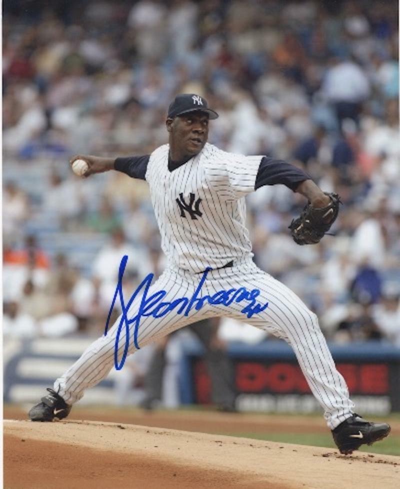 JOSE CONTRERAS  NEW YORK YANKEES SIGNED AUTOGRAPHED 8X10 PHOTO W/ COA