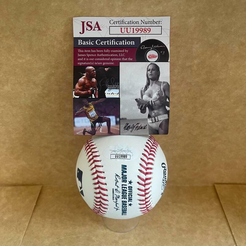 KEN HAWK HARRELSON HOF 2020 SIGNED AUTOGRAPHED M.L. BASEBALL JSA UU19989